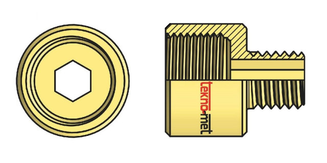 Redukce s vnitřním šestihranem, závit vnitřní - vnější